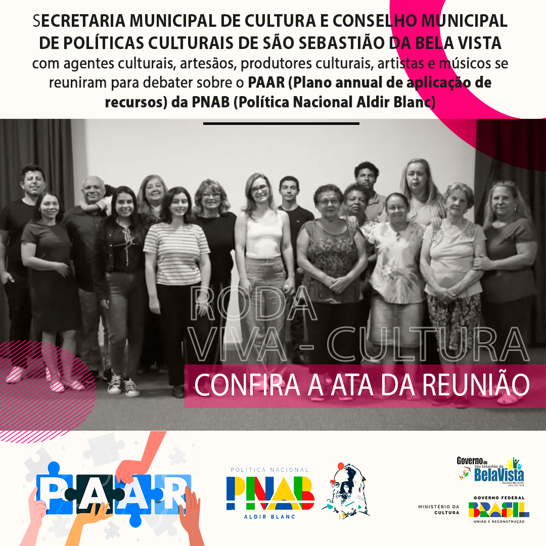 PARTICIPANTES DA REUNIÃO DO PAAR